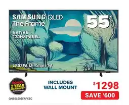 Visions Electronics SAMSUNG 55 4K Smart TV offer