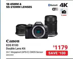 Visions Electronics Canon EOS R100 Double Lens Kit offer