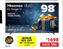 Visions Electronics QD5N 4K Smart TV NATIVE 144Hz PANEL offer