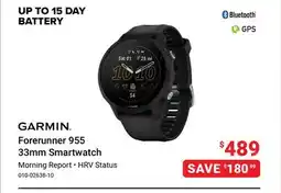 Visions Electronics GARMIN Forerunner 955 33mm Smartwatch offer