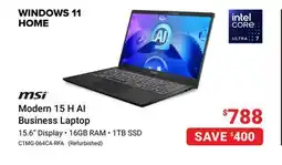 Visions Electronics Modern 15 H AI Business Laptop offer
