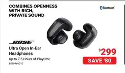 Visions Electronics Bose Ultra Open In-Ear Headphones offer