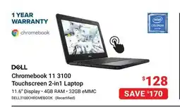 Visions Electronics DELL Chromebook 11 3100 Touchscreen 2-in1 Laptop offer