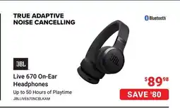 Visions Electronics JBL Live 670 On-Ear Headphones offer