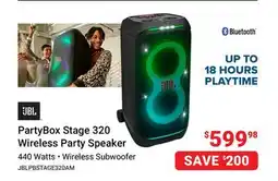 Visions Electronics PartyBox Stage 320 Wireless Party Speaker offer