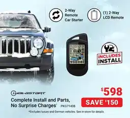 Visions Electronics 2-Way Remote Car Starter (1) 2-Way LCD Remote offer