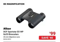 Visions Electronics DCF Sportstar EX WP 8x25 Binoculars offer