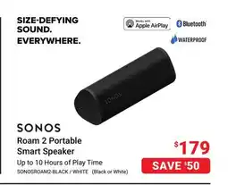 Visions Electronics Sonos Roam 2 Portable Smart Speaker offer
