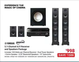 Visions Electronics YAMAHA 5.1-Channel A/V Receiver and Speakers Package offer