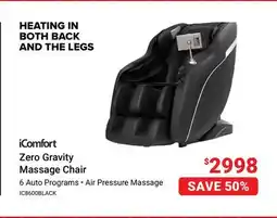 Visions Electronics Zero Gravity Massage Chair offer