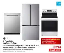 Visions Electronics LG 3-Piece Major Appliance Package offer