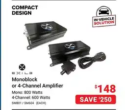 Visions Electronics Monoblock or 4-Channel Amplifier offer