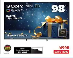 Visions Electronics SONY 98 XR50 4K Smart TV offer