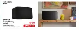Visions Electronics SONOS Five High Fidelity Speaker offer