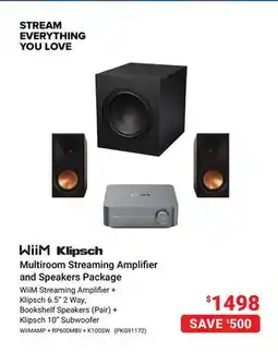 Visions Electronics Multiroom Streaming Amplifier and Speakers Package offer
