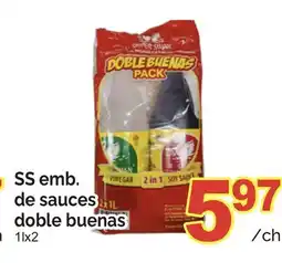 T&T Supermarket SS EMB. DE SAUCES DOBLE BUENAS, 1LX2 offer
