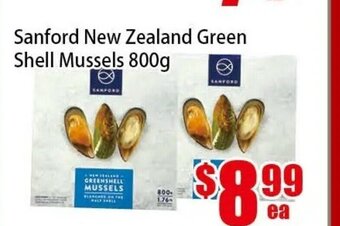 New Pacific Supermarket Sanford New Zealand Green Shell Mussels offer