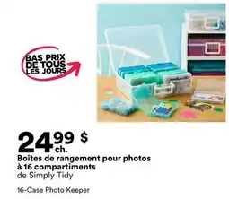 Michaels Boîtes de rangement pour photos à 16 compartiments de Simply Tidy offer