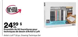 Michaels Ensemble de 50 fournitures pour techniques de dessin d'Artist's Loft offer