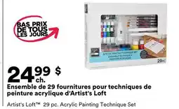 Michaels Ensemble de 29 fournitures pour techniques de peinture acrylique d'Artist's Loft offer