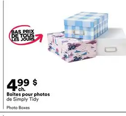Michaels Boîtes pour photos de Simply Tidy offer