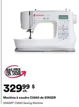 Michaels Machine à coudre C5950 de SINGER offer
