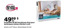 Michaels Ensemble de 66 fournitures d'art pour techniques mixtes d'Artist's Loft offer