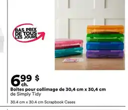 Michaels Boîtes pour collimage de 30,4 cm x 30,4 cm de Simply Tidy offer