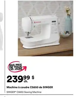 Michaels Machine à coudre C5650 de SINGER offer