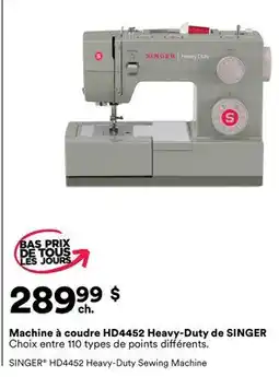 Michaels Machine à coudre HD4452 Heavy-Duty de SINGER offer