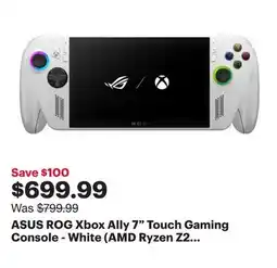 Best Buy ASUS ROG Xbox Ally 7 Touch Gaming Console - White (AMD Ryzen Z2 A/16GB RAM/512GB SSD/Windows 11) offer