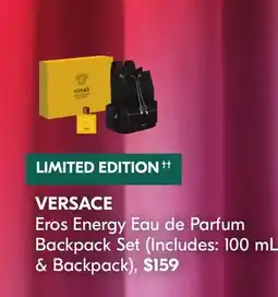 Shoppers Drug Mart VERSACE Eros Energy Eau de Parfum Backpack Set offer