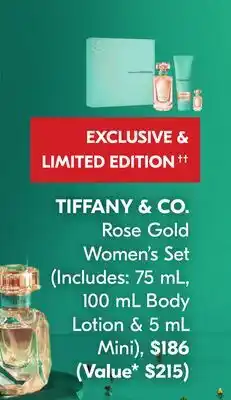 Shoppers Drug Mart TIFFANY & CO. Rose Gold Women's Set offer