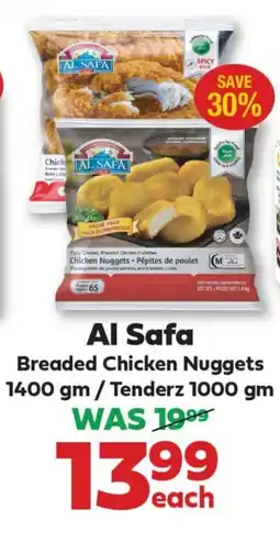 Iqbal Foods Al Safa Breaded Chicken Nuggets/ Tenderz offer