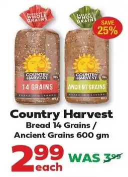 Iqbal Foods Country Harvest Bread 14 Grains/ Ancient Grains offer