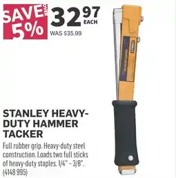 Co-op Stanley heavy-duty hammer tacker offer