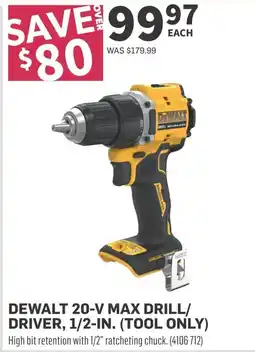 Co-op Dewalt 20-v max drill/ driver offer