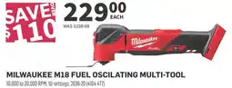 Co-op Milwaukee m18 fuel oscilating multi-tool offer