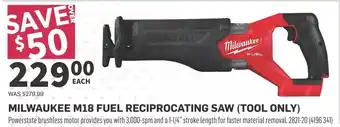 Co-op Milwaukee m18 fuel reciprocating saw offer