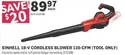 Co-op Einhell 18-v cordless blower offer