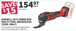Co-op Einhell 18-v cordless multi-tool brushless offer