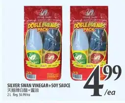 Al Premium Food Mart Silver swan vinegar + soy sauce offer