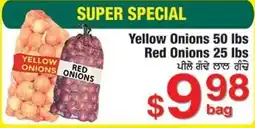 Fruiticana Yellow Onions or Red Onions offer