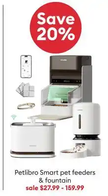 Petsmart Save 20% Petlibro Smart pet feeders & fountain offer