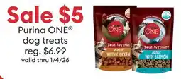 Petsmart Sale $5 Purina ONE dog treats offer