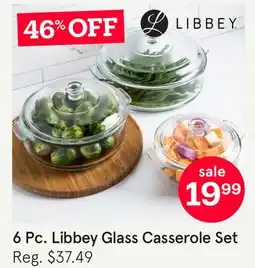 Kitchen Stuff Plus 6 Pc. Libbey Glass Casserole Set offer