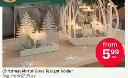 Kitchen Stuff Plus Christmas Mirror Glass Tealight Holder offer