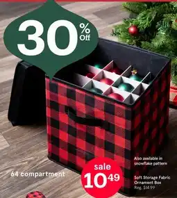 Kitchen Stuff Plus Soft Storage Fabric Ornament Box offer