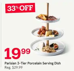 Kitchen Stuff Plus Parisian 3-Tier Porcelain Serving Dish offer