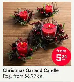 Kitchen Stuff Plus Christmas Garland Candle offer